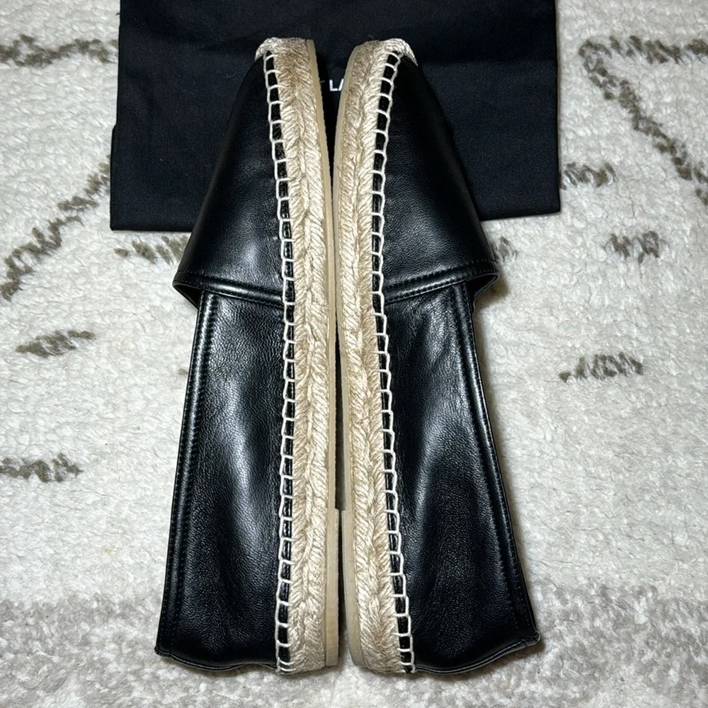 YSL Logo Espadrille Flat